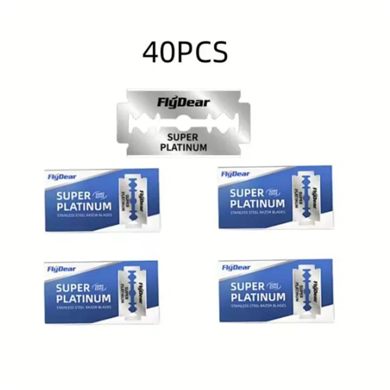 10 Pcs/100PcsDouble Edge Razor Blades for Shaving Men, Professional Barber Razor, Beard Trimmer Tool