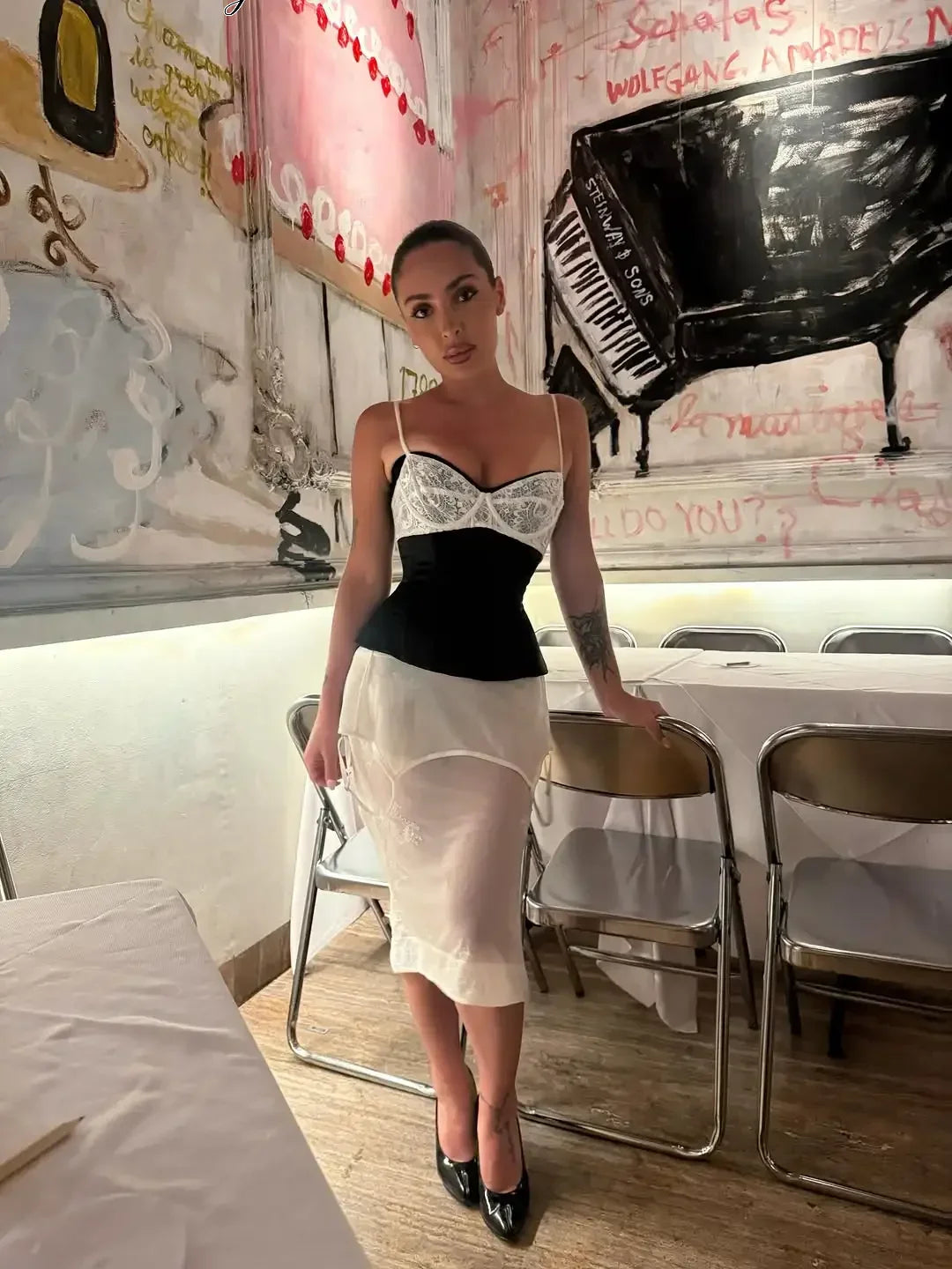 Women Lace Satin Sexy Corset Spaghetti Strap Bustier Sheer Mesh Patchwork Sling Vest Elegant Evening Party Date Outfit 2026