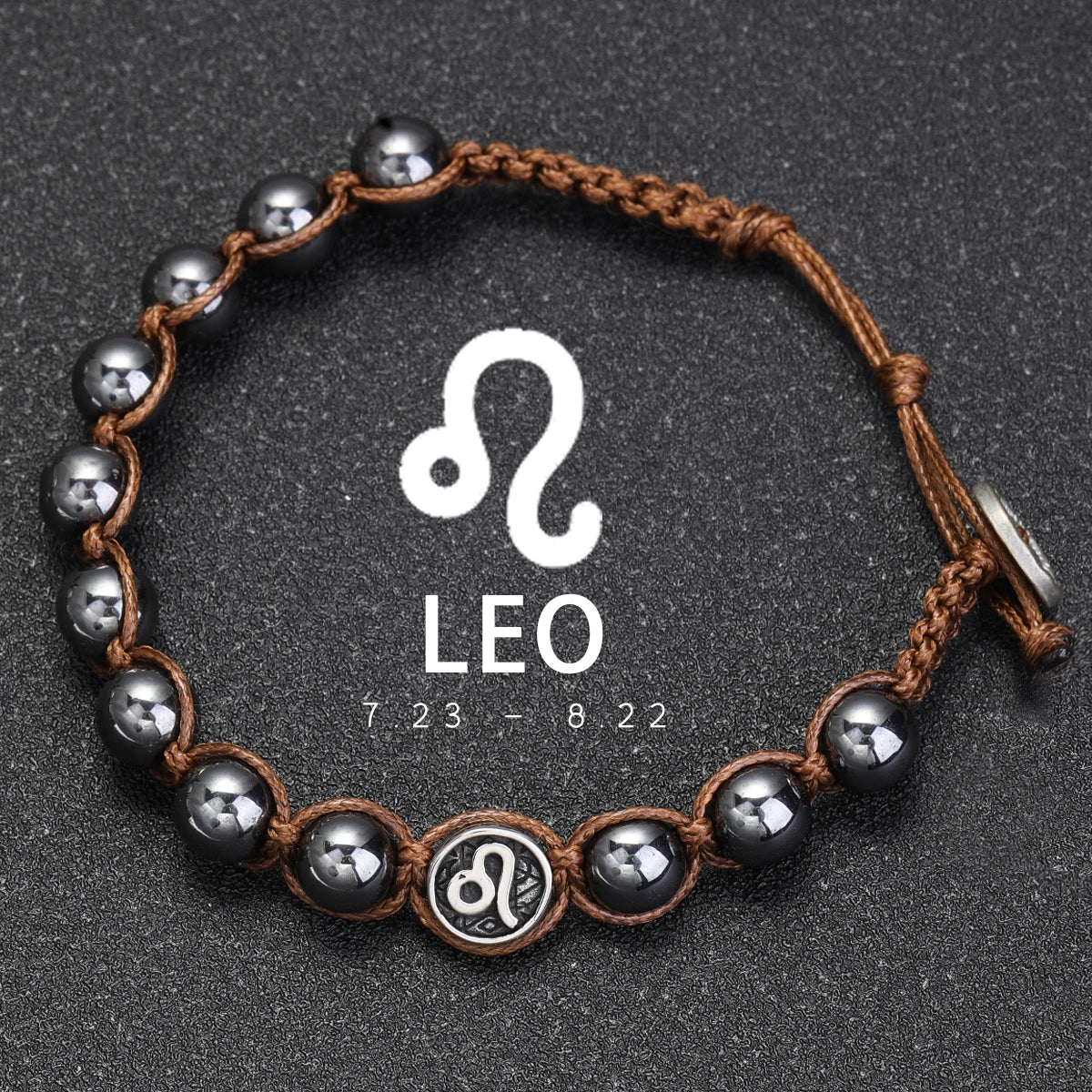 Hand Knitted 12 Zodiac Bracelets Hematite Stainless Steel Leo Libra Bracelet Couples Friendship Gifts Bracelets Jewelry