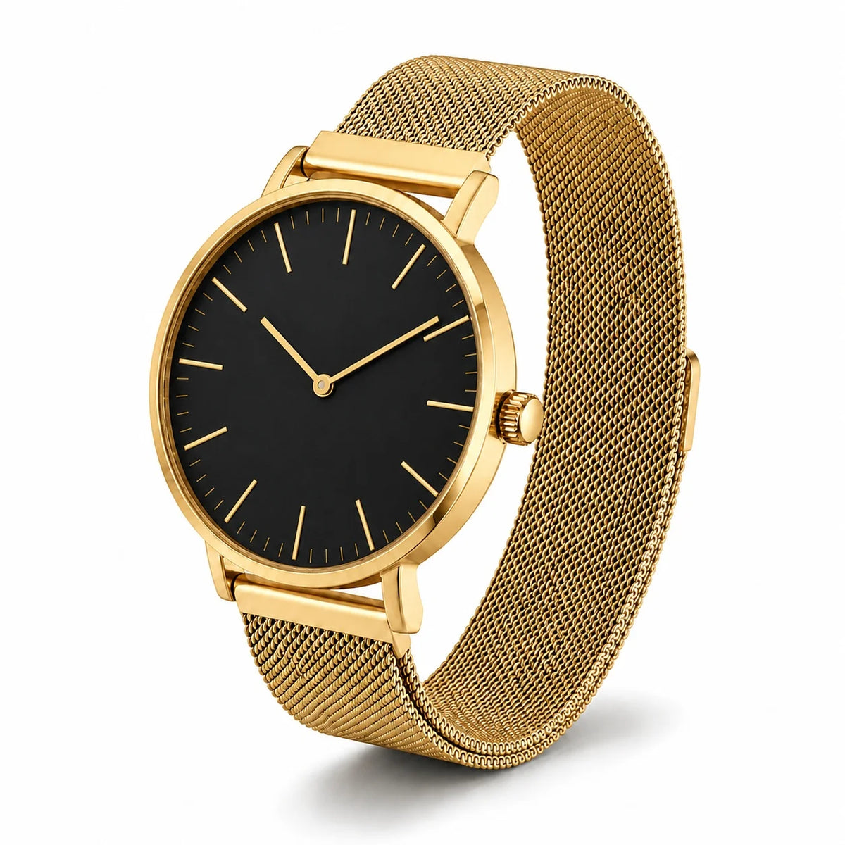 New Fashion Women Watches Simple Luxury Rose Gold Stainless Steel Mesh Band Quartz Ladies Watches Clock Gift for Woman Relogio