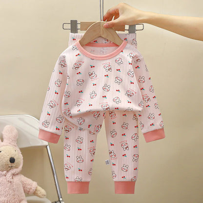 New Spring Autumn Children's Clothing Sets Sleepwear Clothes Kids Pajamas Set Baby Cotton Pyjamas