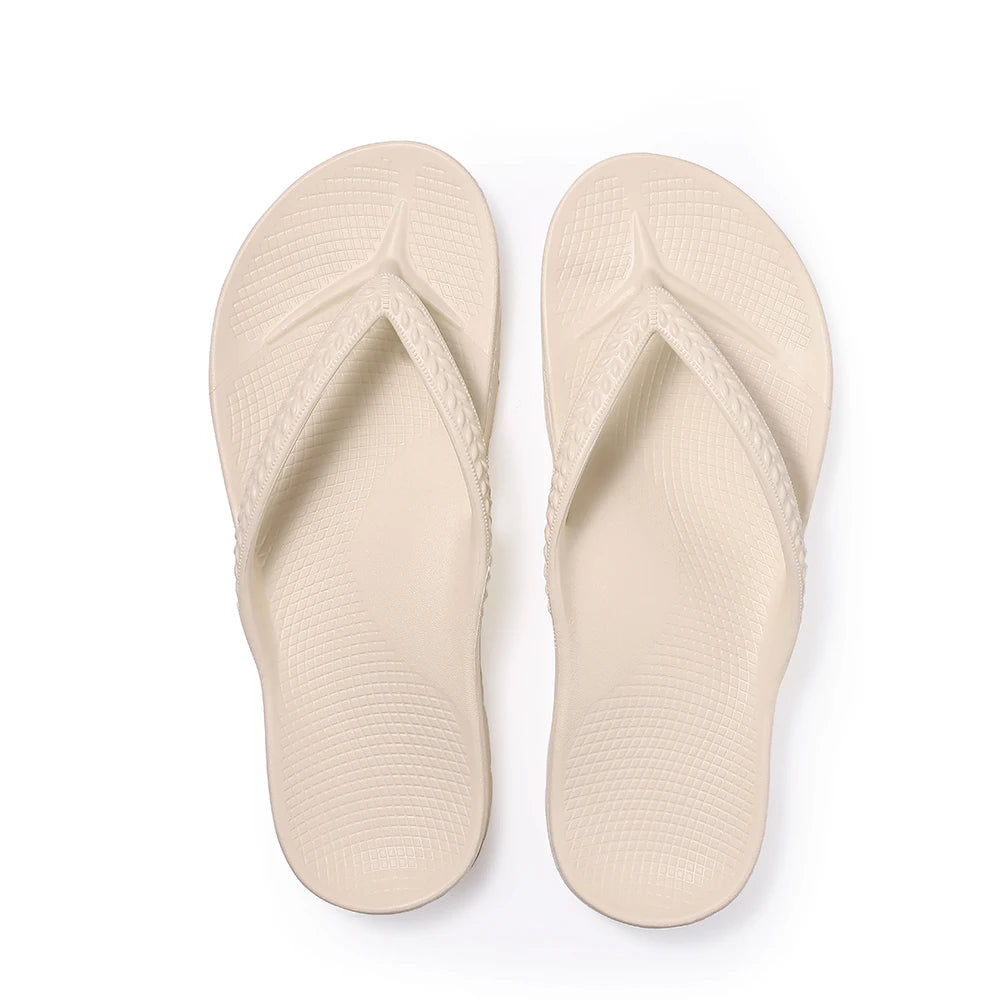 Litfun Women's New Flip Flops With Arch Support Outdoor Non-slip Men Beach Sandals Comfort House Slippers For Plantar Fasciitis