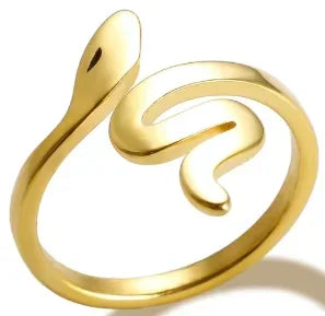 Crystal High End Non Tarnish Fashion Geometric Open Gold Plated Stainless Steel Rings for Women Wedding Ring Jewelry