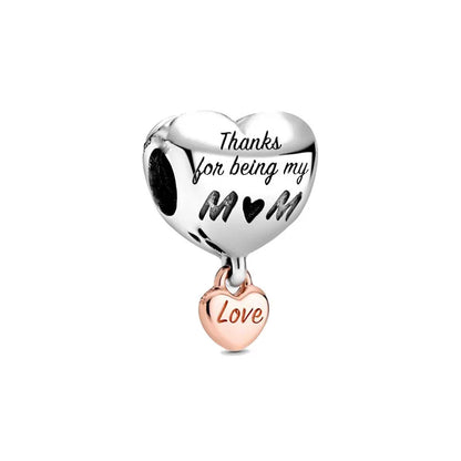 New Heart-Shaped, Charm Bead, Pig, Headphone ,Pendant Suitable For Bracelet Original DIY Exquisite jewelryaccessories 925 silver