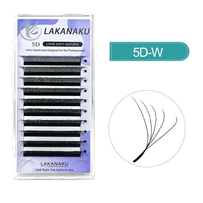 LAKANAKU YY/3D/4D/5D/6D W Clover Eyelashes Extension Cilios Extensiones De Pestañas Premade Fans Eyelash Extensions Volume
