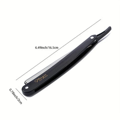 Manual Shaver for Men Barbershop Razor Stainless Steel Shank Is Easy To Use Safety Razor 1Pcs Shaving Razor with Blades