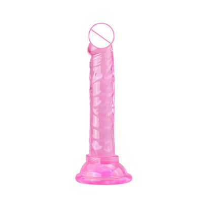 Female Artificial Dildo, Manual Suction Cup Dildo, Mini Small Size, Crystal Style, Female Masturbation Thrusting Device