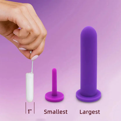 Professional Pelvic Floor Muscle Exerciser Silicone Dilators for Women Or Men Medical Device Pelvic Pain Relief in 8 Sizes