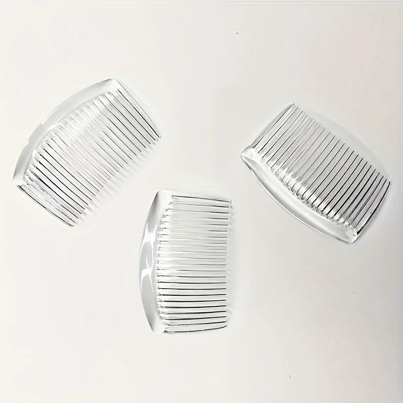 3pcs Fashionable French Style23Toothed Comb - Anti-slip and Durable ABS Plastic, Suitable for All Hair Types