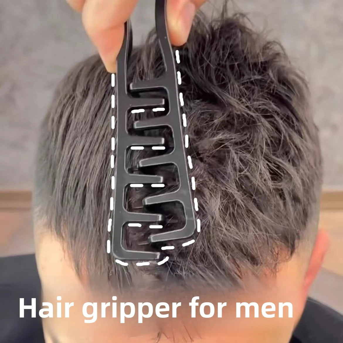Men's Plastic Styling Comb,  Portable, Compact, and Easy to Store. Helps Style and Add Volume to Hair, Tame Flyaways