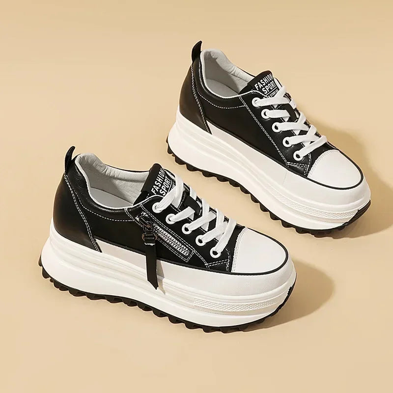 Women's Lace-Up Platform Sneakers in Style Options