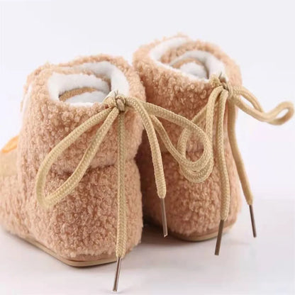 Baby Walking Shoes 0 to 1 Year Old Baby Cotton Shoes Soft Soled Velcro Warm with Thick Winter Snow Boots Calzados Para Bebe