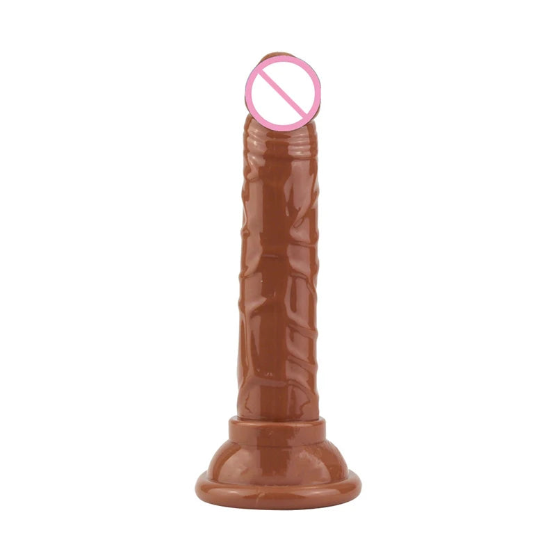Female Artificial Dildo, Manual Suction Cup Dildo, Mini Small Size, Crystal Style, Female Masturbation Thrusting Device