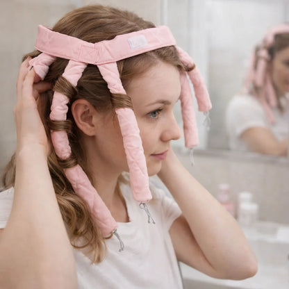 Removable Flexible Heatless Hair Curlers DIY Sleeping Overnight Hair Rollers Hair Styling Tools Soft Curling Headband Girls