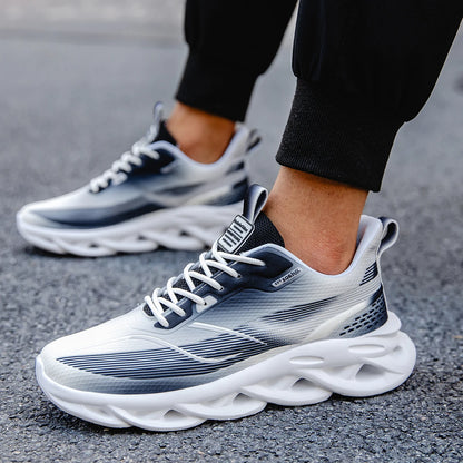 ELUVA Unisex Running Shoes Women Men Lightweight Mesh Breathable Comfortable Flat Soft Tennis Shoe Non Slip Lace-up Sneakers Man
