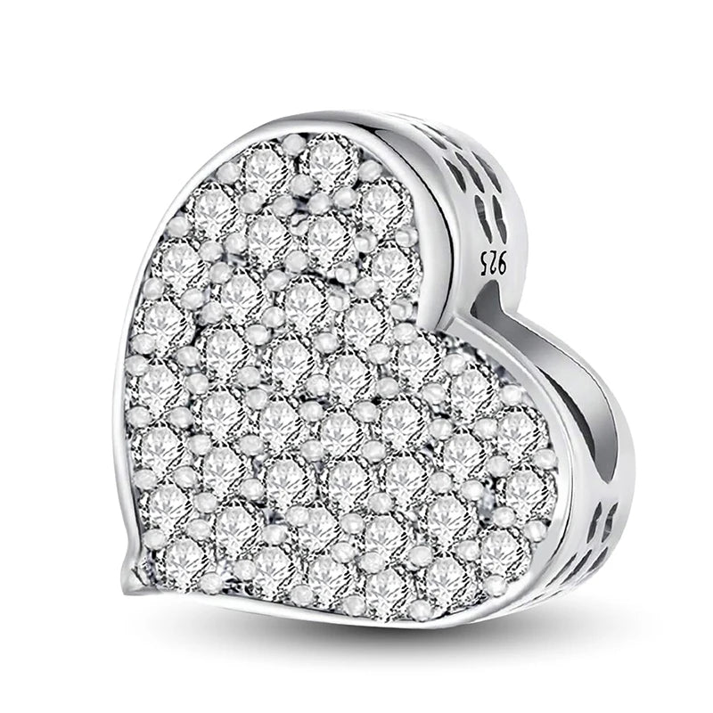 Fit 925 Original Bracelets Love Heart Flower Four Leaf Clover Turtle 925 Silver Charms Beads DIY Birthday Jewelry Gift