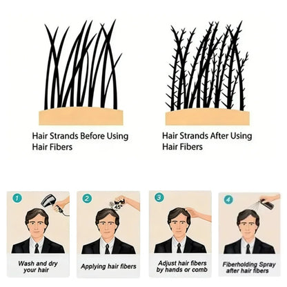 Toppik Hair Fibers, Hair Building Fibers, Fill In Fine or Thinning Hair Instantly Thicker, Fuller Looking, Man and Woman