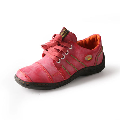 Women's Stitched Lace-Up Casual Shoes