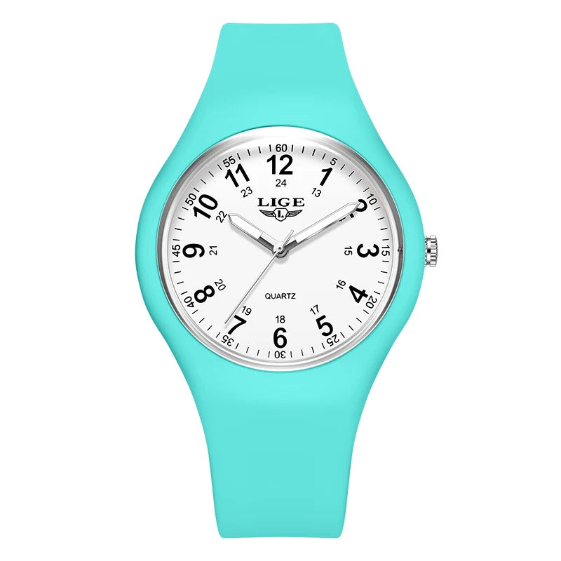 2026 LIGE Simple Mens Watches For Women Fashion Casual Quartz Wristwatches Waterproof Luminous Silicone Watch Ladies Gifts Reloj