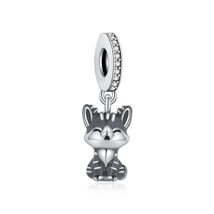 Original 925 Sterling Silver Charms Love Pets Dog Cat Paw Print Pendant Beads Fit Brand Bracelets Necklaces Women DIY Jewelry