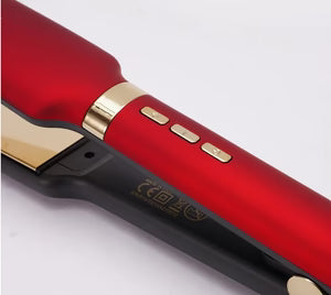 مكواة فرد الشعر الاحترافية لتنعيم الشعر المجعد والمموج والحصول على شعر ناعم وأنيق