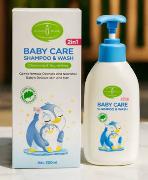 شامبو وغسول الأطفال 2 في 1 من Aichun Beauty 300 مل – تركيبة لطيفة بسنتيلا وعباد الشمس
