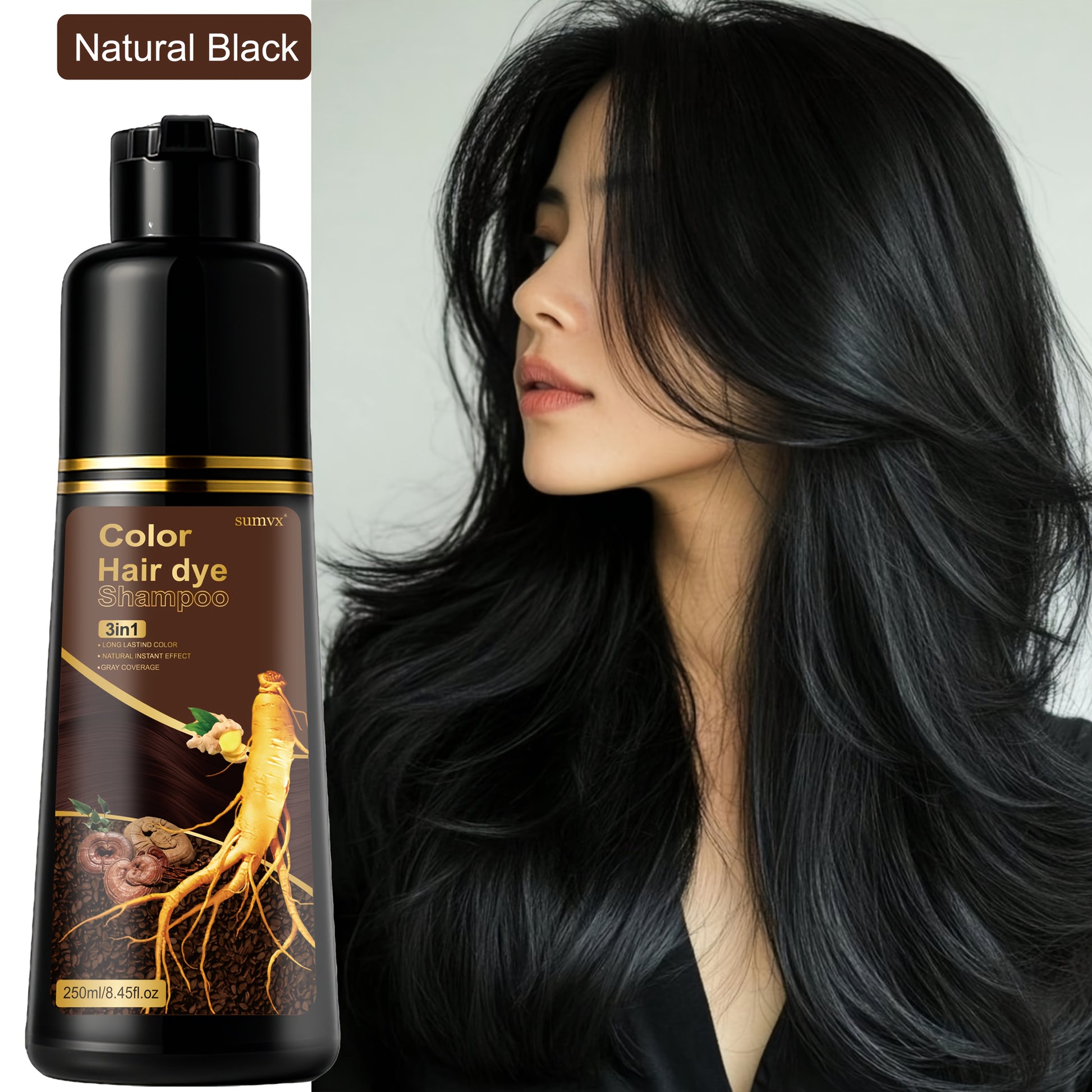 Ginseng hair colouring shampoo — view 5