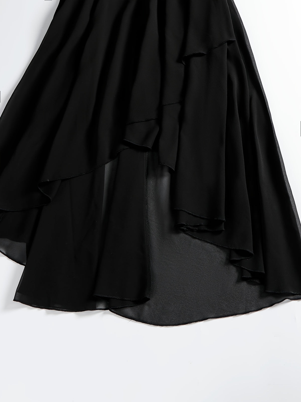 ELVARA sequin chiffon evening dress back view