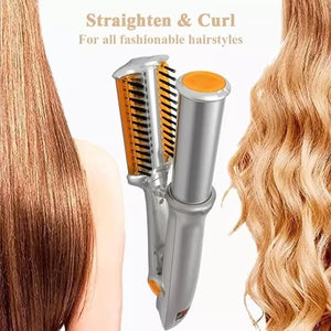 مكواة تصفيف الشعر الدوارة Hair Rotating Iron لفرد وتجعيد الشعر بسهولة