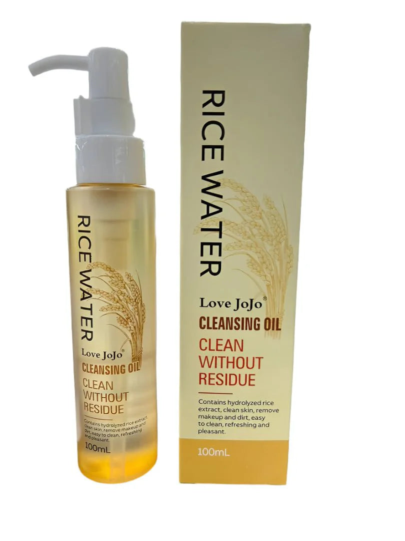 زيت تنظيف لوف جوجو بماء الأرز لإزالة المكياج وتنقية البشرة 100 مل