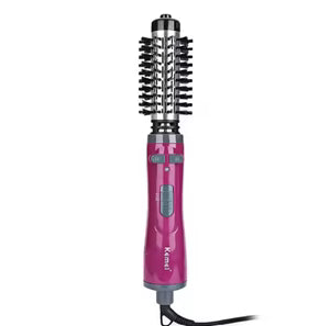 فرشاة الهواء الساخن Kemei 2 في 1 لتجفيف وتصفيف الشعر وزيادة الحجم