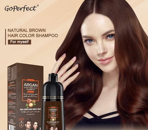 شامبو سريع لتلوين الشعر 25 مل تغطية الشيب وتلوين فوري بحجم مناسب للسفر